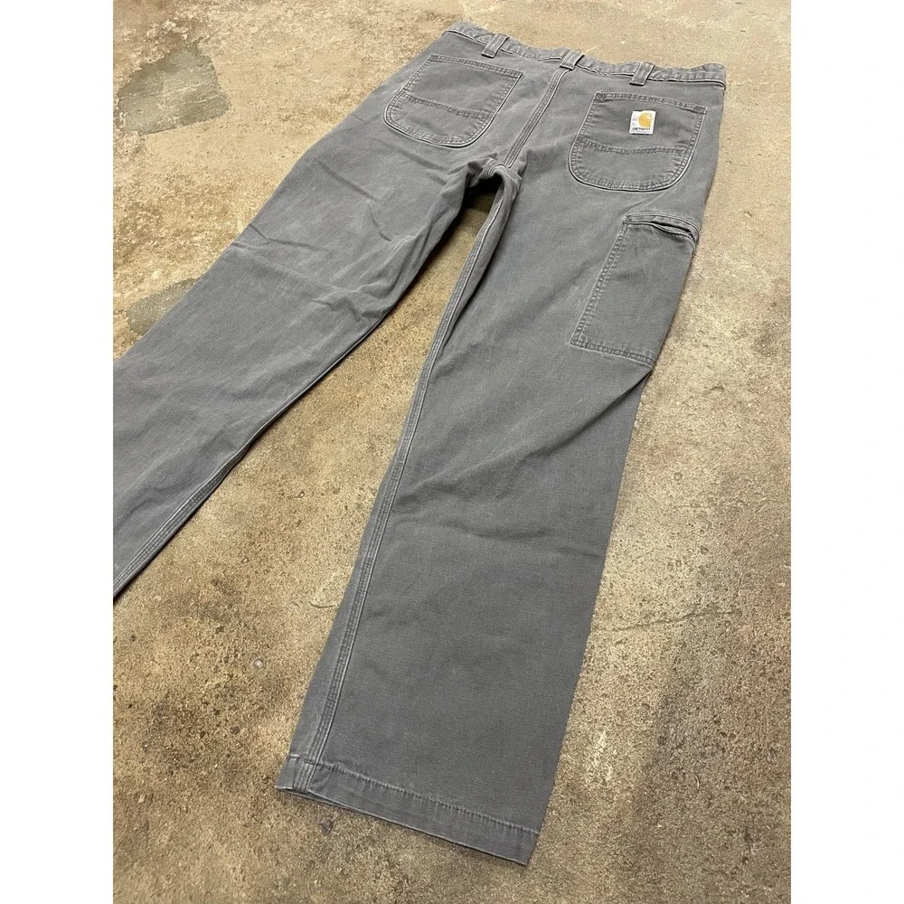 Carhartt Pants‎ Mens 36x30 Gray Rugged Flex Relaxed Fit Carpenter Work 102291
